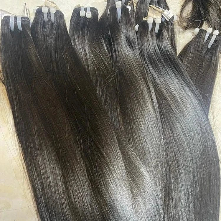 Wholesale Raw vietnamese cuticle aligned Double Drawn human hair bone straight bundles