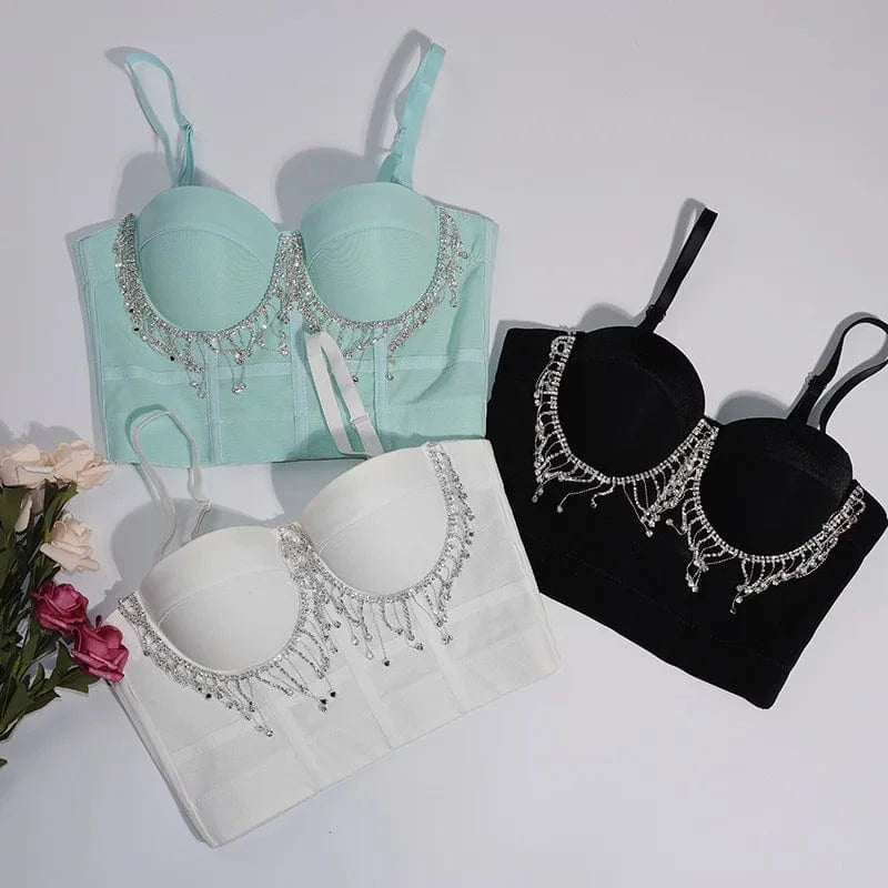 Wholesale rhinestone color women's corset tights