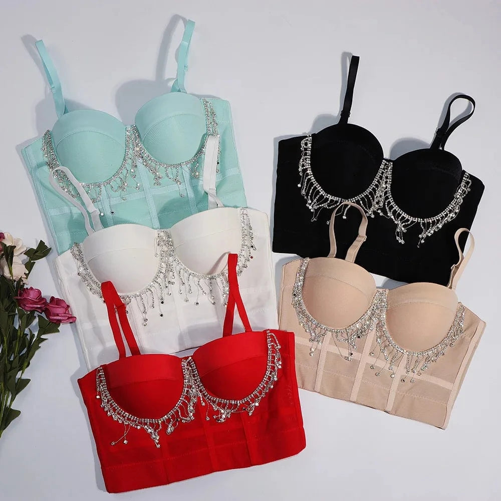 Wholesale rhinestone color women's corset tights
