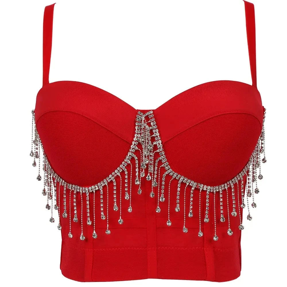 Wholesale rhinestone color women's corset tights