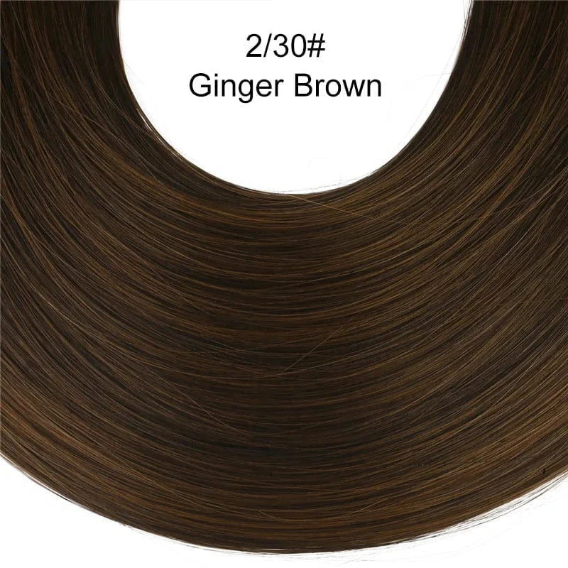 Wholesale SARLA 22'' Long Invisible Cheap Shaped Blonde U Part Synthetic Wigs Natural Hair Extensions Clip in Half Wig Curly