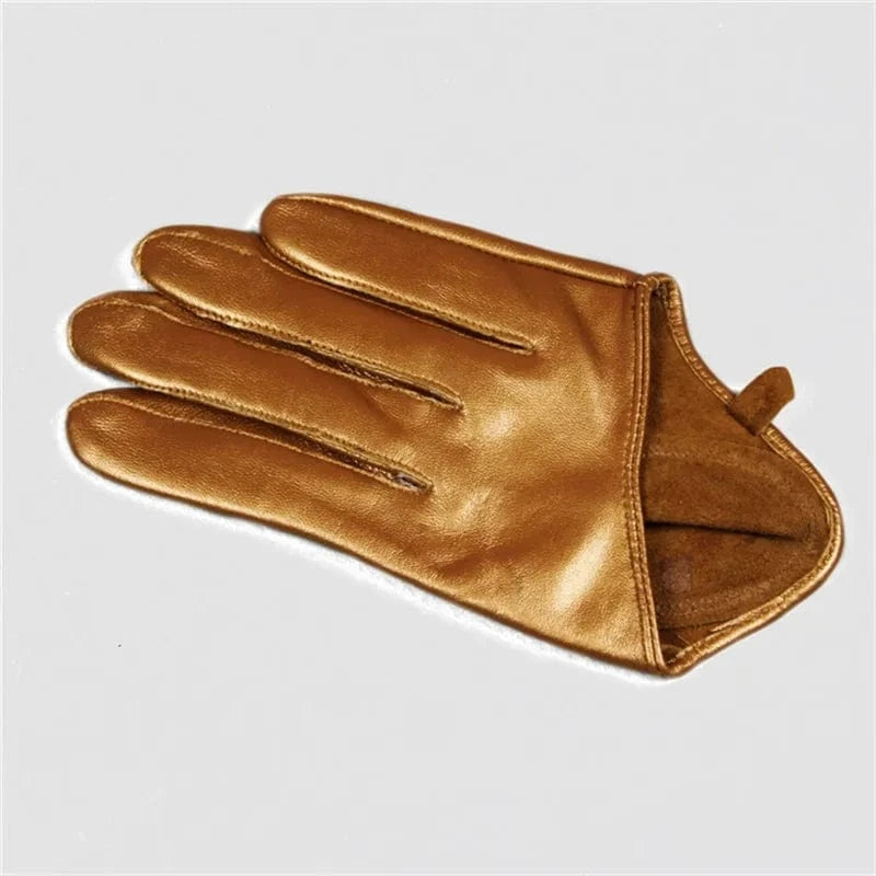 Wholesale sheepskin leather party dress texting women sex gloves
