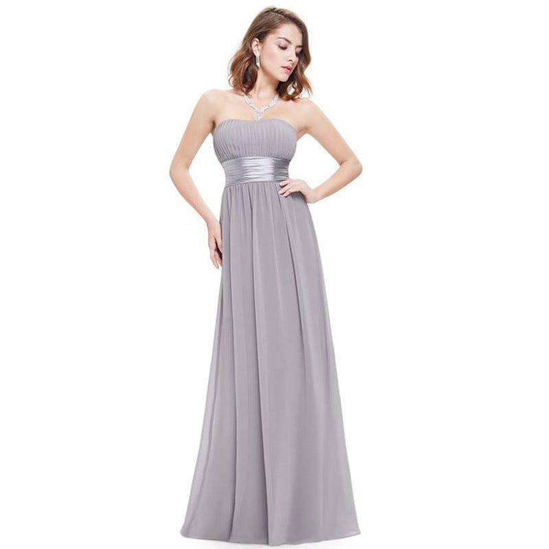 Wholesale Simple Cheap price Long Sexy Women Sweep Train Evening Dress