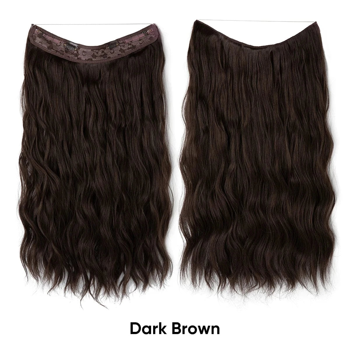 Wholesale Suppliers Synthetic Fiber Invisible Wire White Seamless Ombre Private Label Hair Extensions Pieces for White Woman