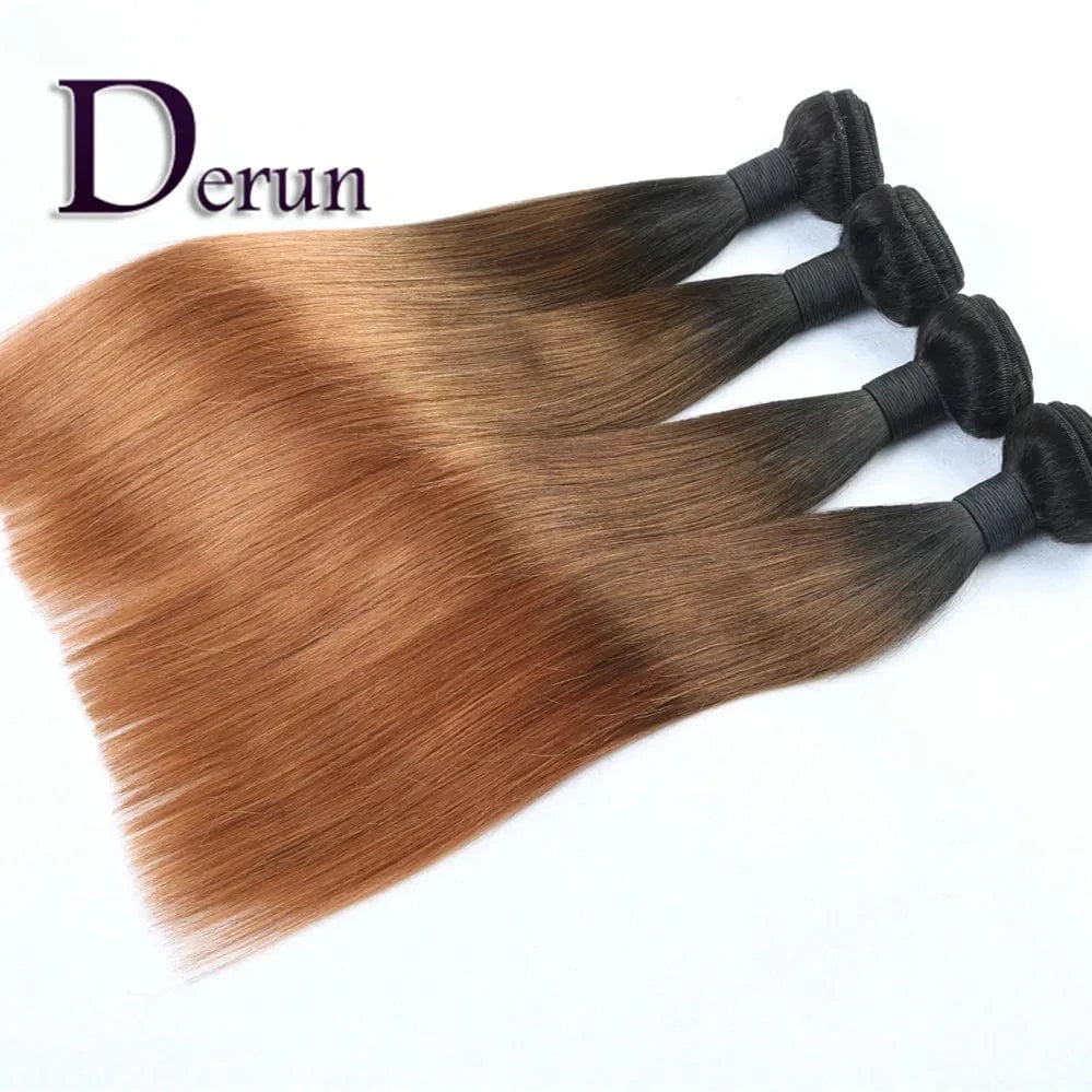 Wholesale Top quality double drawn weft 1b/30 straight virgin cuticle aligned hair