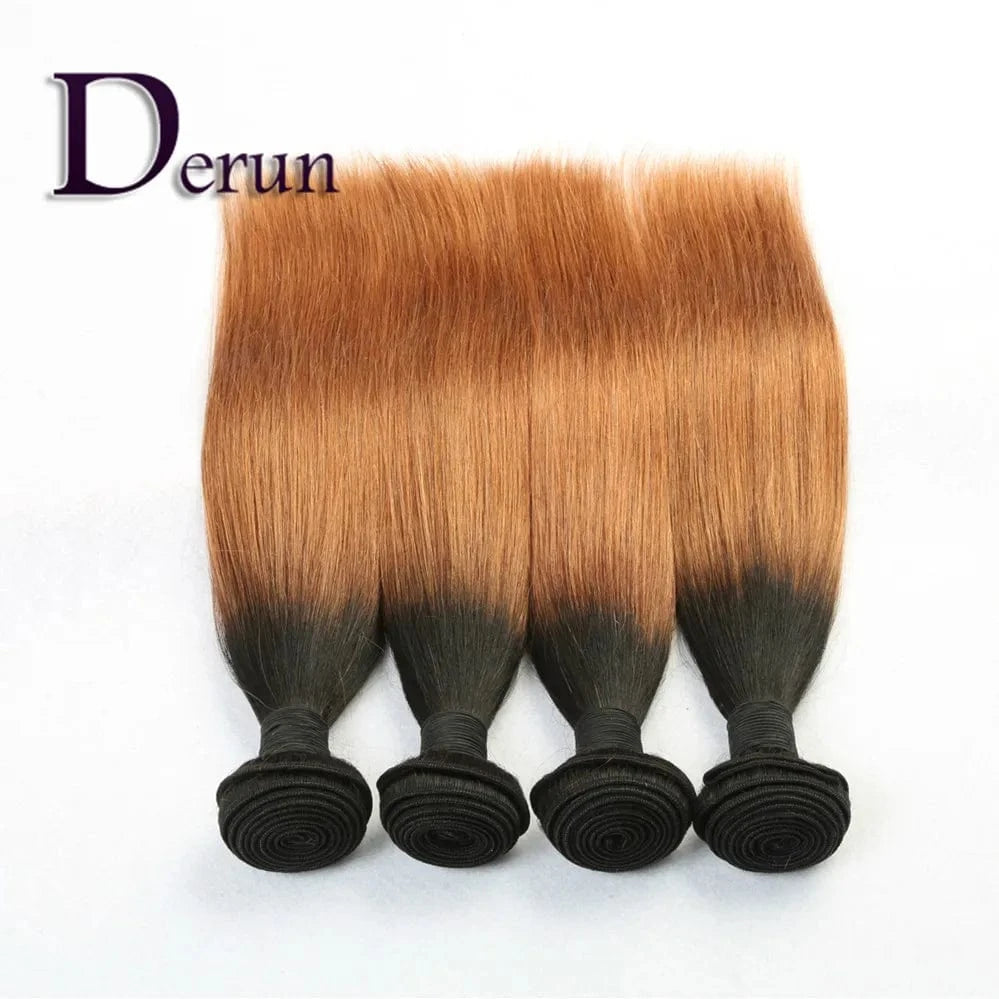 Wholesale Top quality double drawn weft 1b/30 straight virgin cuticle aligned hair