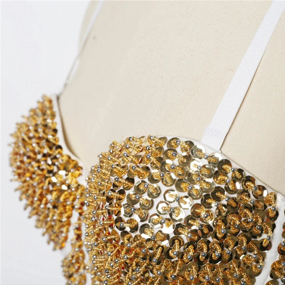 Wholesale transparent white tank top cupless fashion bra bustier women