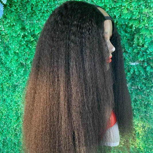 Wholesale U part Human Hair Wigs,100 Human Hair Wig Raw Burmese Hair Wigs,Kinky Straight U Part Wigs For Black Women