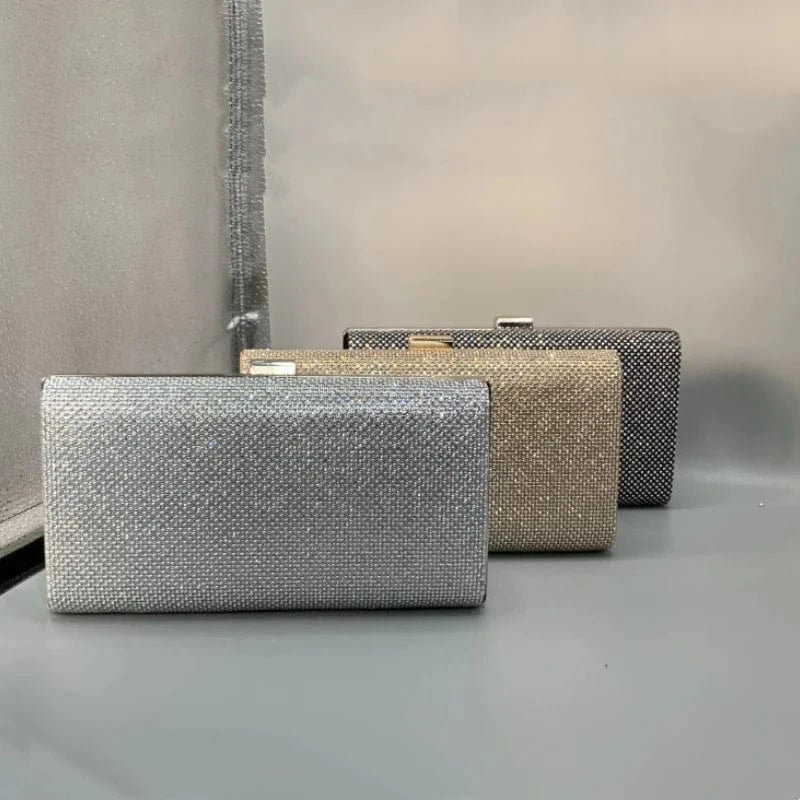 wholesale unique fashion ladies clutch evening bag luxury sequin silver diamond clutch purse