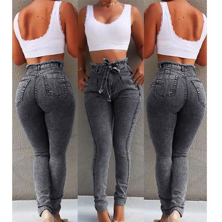 Wholesale Vintage Mom High Waist Plus Size Pantalones Ripped Distressed Boyfriend Jeans Denim Women