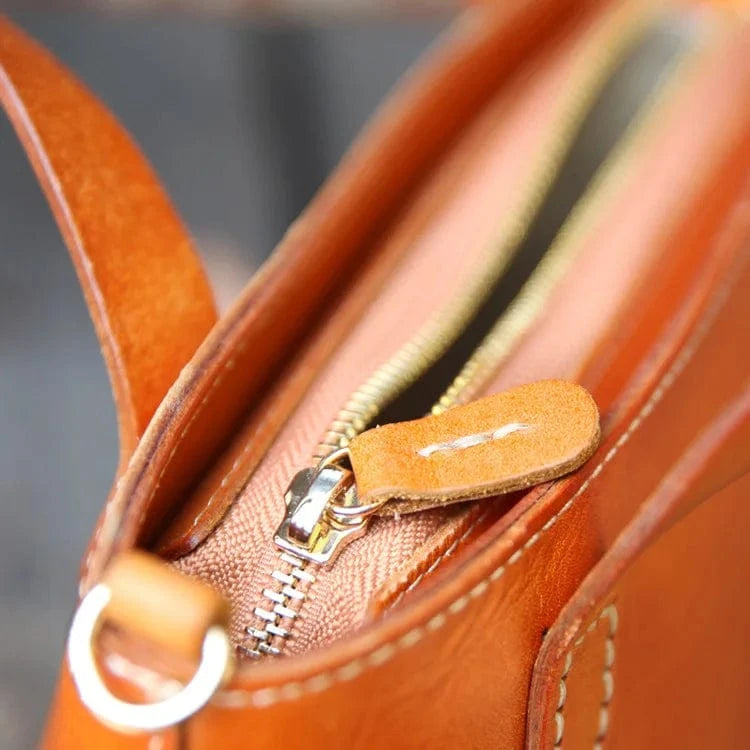 Wholesale Vintage Women's Bucket Bag Customized Genuine Leather Ladies Handbags Fashion Trend Nice Design Bucket Bags For Women