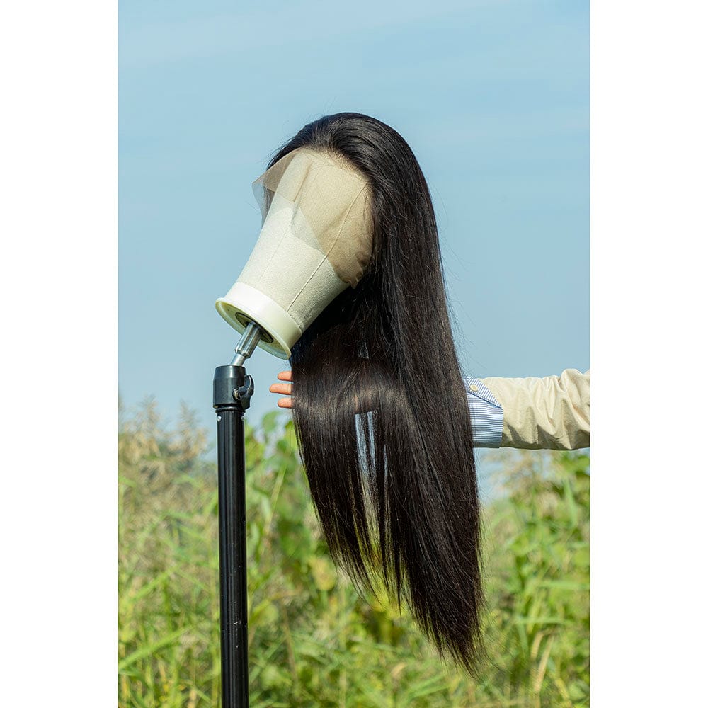 Wholesale Virgin Brazilian Human Hair Straight 360 Lace Frontal Top Quality Lace Band 360 Closure Wigs For Black Women