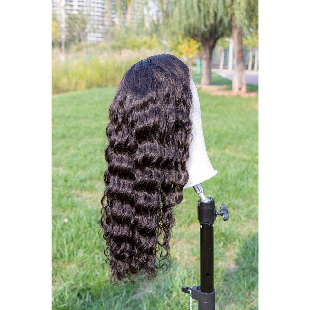 Wholesale Virgin Brazilian Human Hair Straight 360 Lace Frontal Top Quality Lace Band 360 Closure Wigs For Black Women