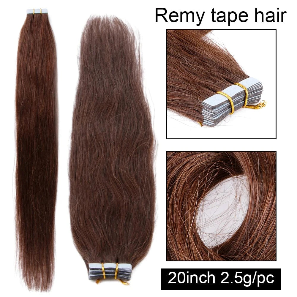 wholesale vrigin remy Russian human hair double drawn remy tape hair extensions