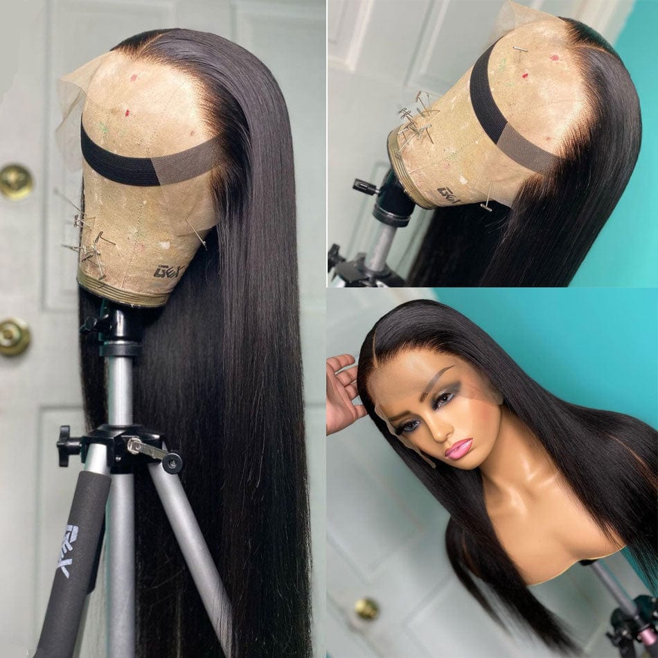 Wholesale Water Wave Natural Color Raw Peruvian Hair Lace Front Wigs for Black Women