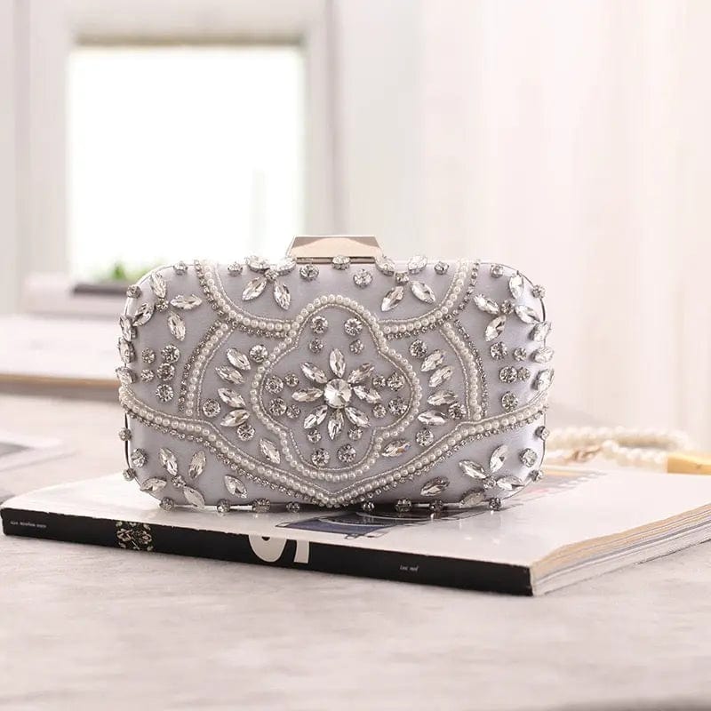 Wholesales Ladies India Style  Rhinestone Clutch Diamond Evening Beaded Bag Clutch HandBags Shoulder Diamond Purse