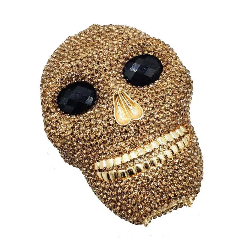Wholesales Trendy Luxury Crystal Rhinestone Clutch  for Formal Party Diamond Skull Purse Wedding Evening Bag