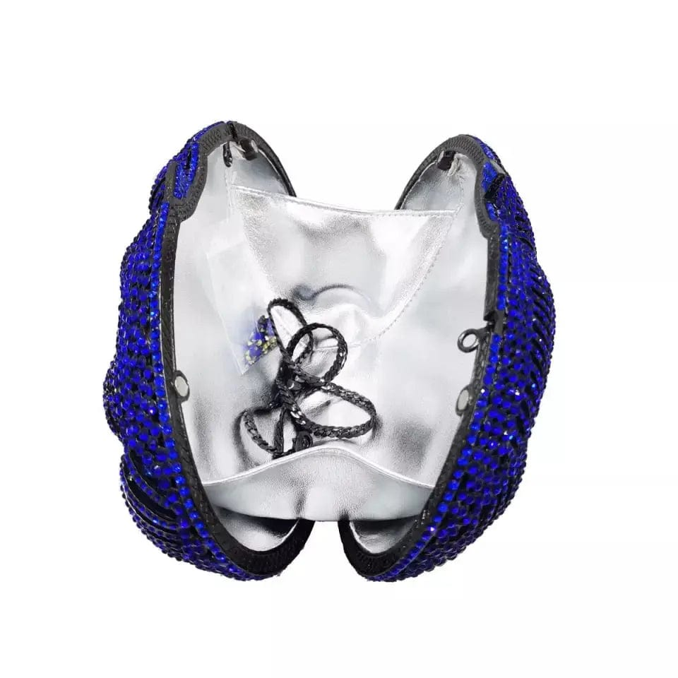 Wholesales Woman Blue Diamond Opal With Crystals Rhinestones Evening Clutch Bag Diamond Purse Handbag For Party Bag