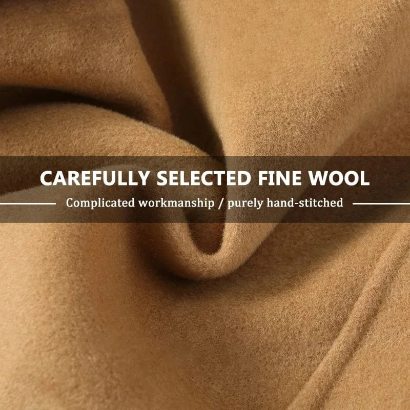 Winter Warm Thick Genuine Lamb Wool Overcoat Long Women Cashmere Coats