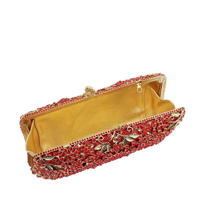 Woman Bling Handmade Beaded Stone Evening Handbag With Crystal Rhinestone Clutch Bag Fashionable Diamond Purse For Ladies