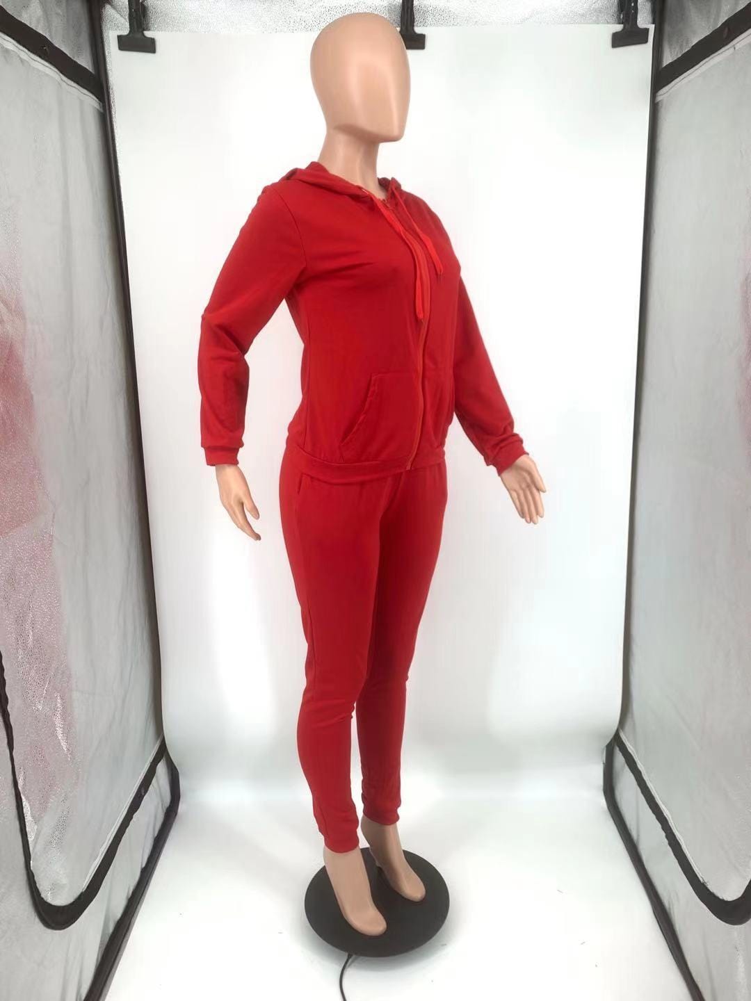 woman two pieces set tracksuit 2022 Ladies Winter Plaid 2 piece Hoodie Tracksuits Set