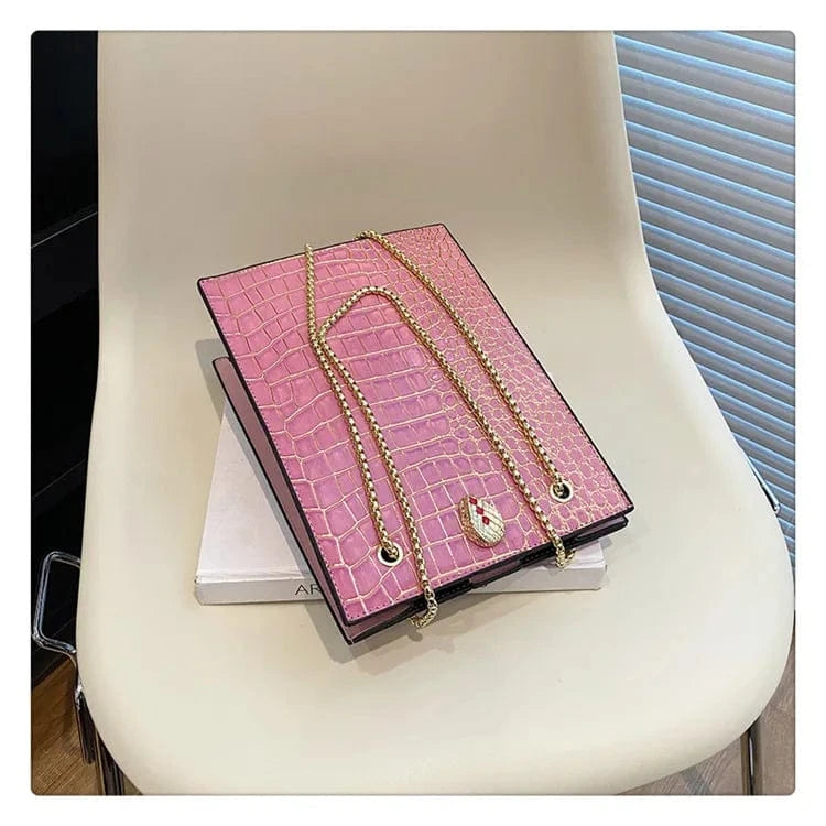 Women Bag Vintage Crocodile Pattern Crossbody Bags for Women PU Leather Trend Designer Shoulder Handbags Large Capacity Bucket