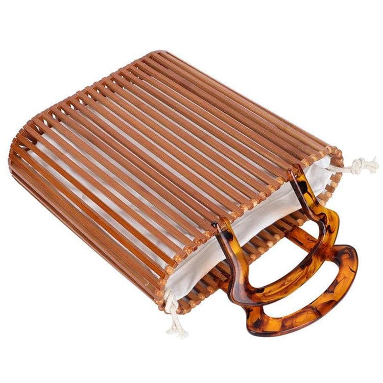 Women Bamboo Handbag by Handmade Straw Bag Tote Bamboo Purse Natural Basket Bag Womens Bamboo Handbag Handmade Large Tote Bag