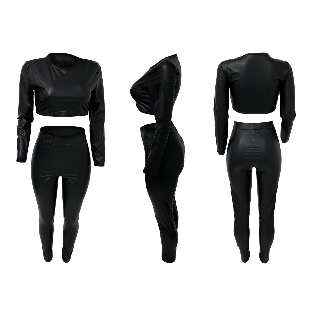 Women Bodycon Two Piece Club Outfits Jumpsuits Sexy Long Sleeve Skinny Long Pants Clubwear for Party