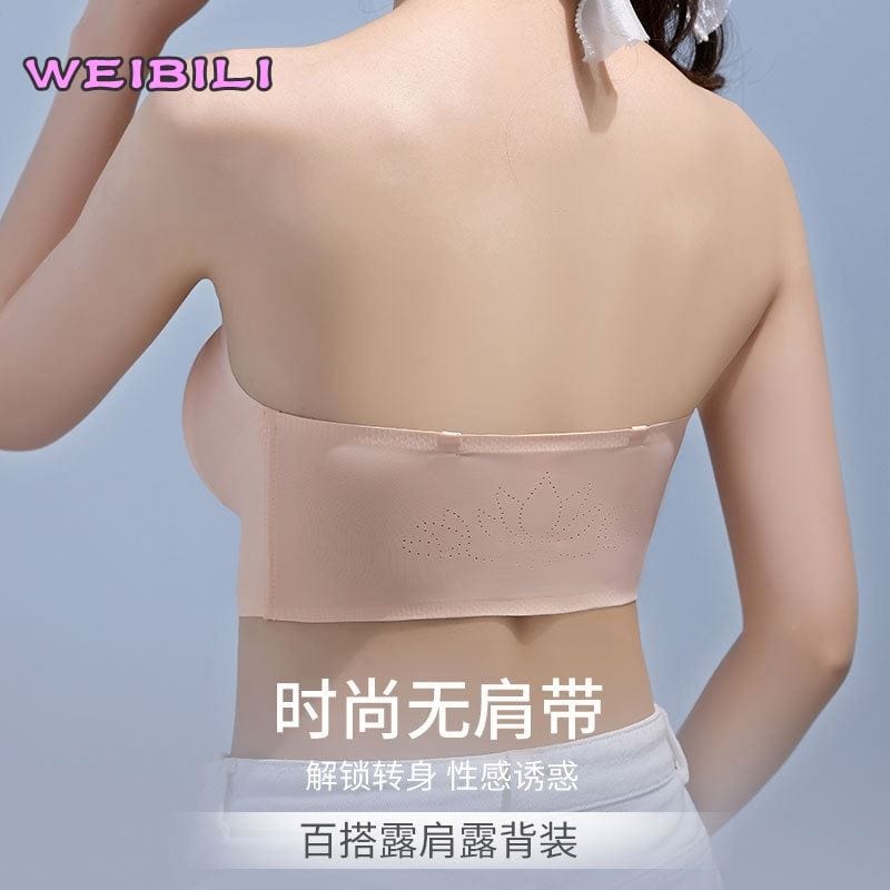 Women Bra Wire Free Sexy Push Up  Bras Front Closure Underwear for Female Brassiere Strapless Seamless Bralette ABC Cup