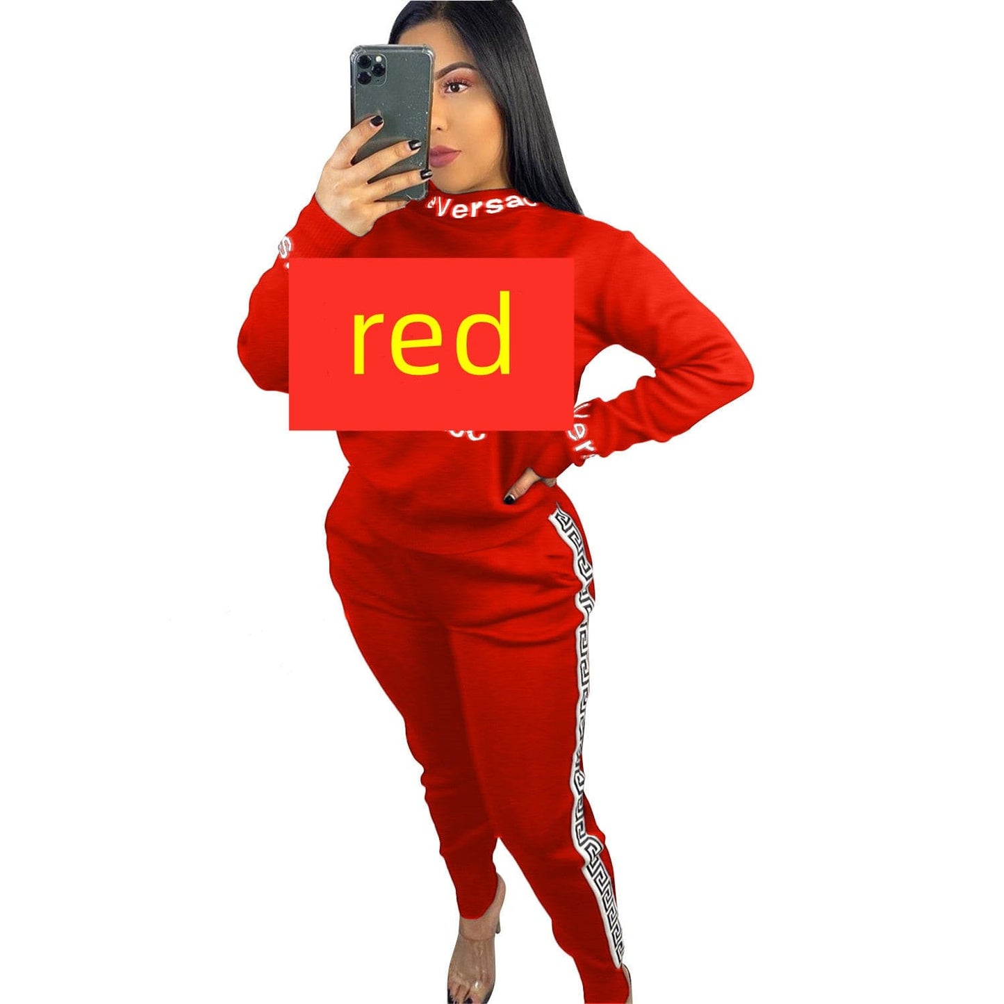 Women Casual 2 Piece Outfit Long Pant Set Sweatsuits Tracksuits