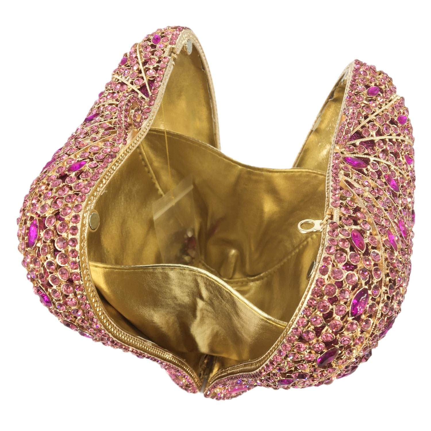 Women Crystal Clutch Evening Purses and Handbags Bridal Handbag Wedding Diamond Crown Shape Party Bag