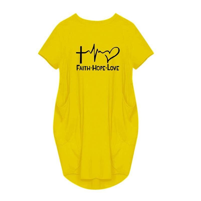 Women Dresses Faith Hope Love Heartbeat Cross Jesus Short Sleeve Dress Letters Print Clothing Summer Vestidos Drop Ship 5XL