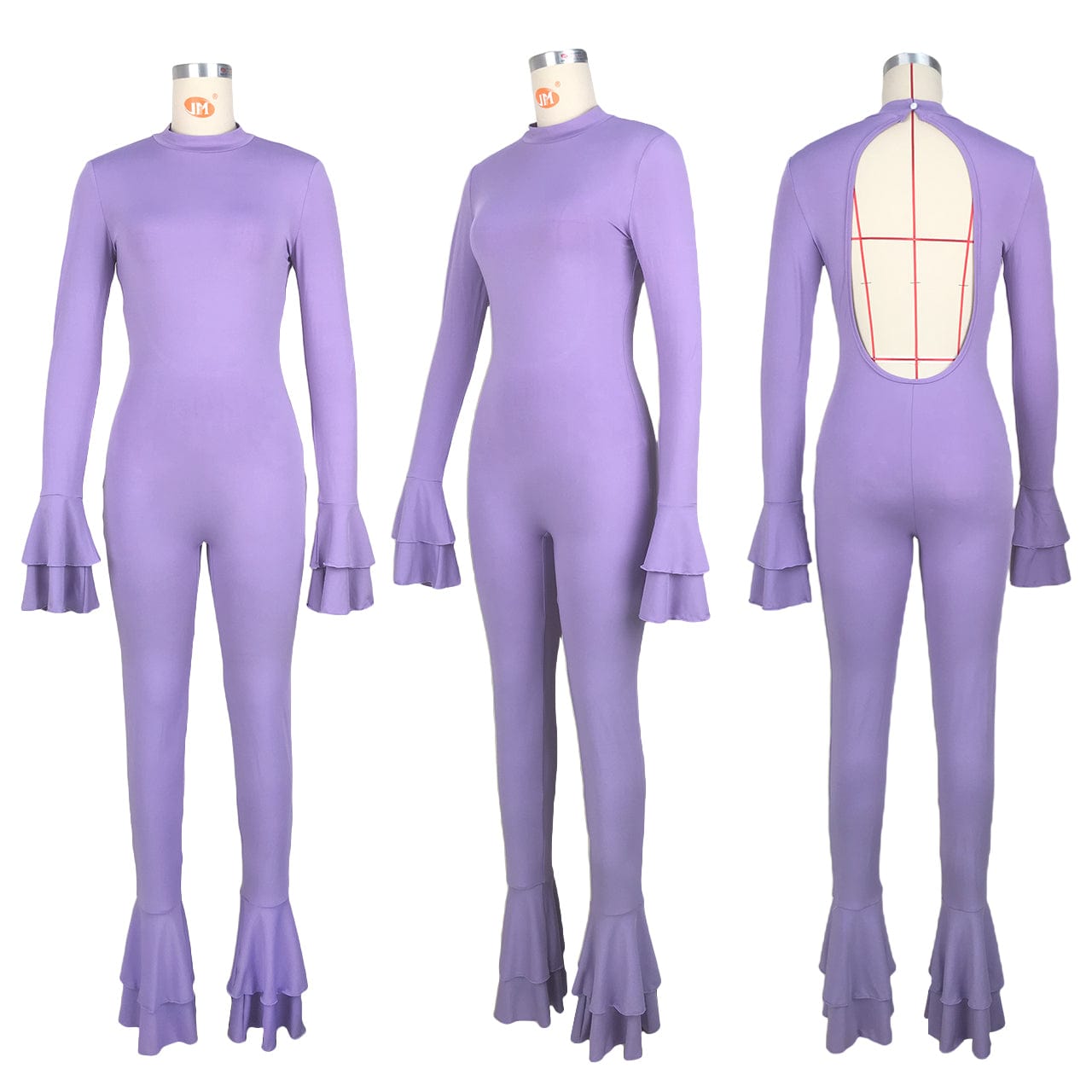 Women Fall Fashion 2022 Solid Color Deep V Jumpsuit Office Irregular Women Rompers And Jumpsuit Rompers