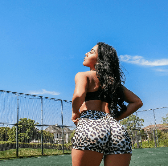 Women Fitness Gym Shorts Summer Leopard Print Shorts Push up Running High Waist Shorts Velvet Fitness Short Pants