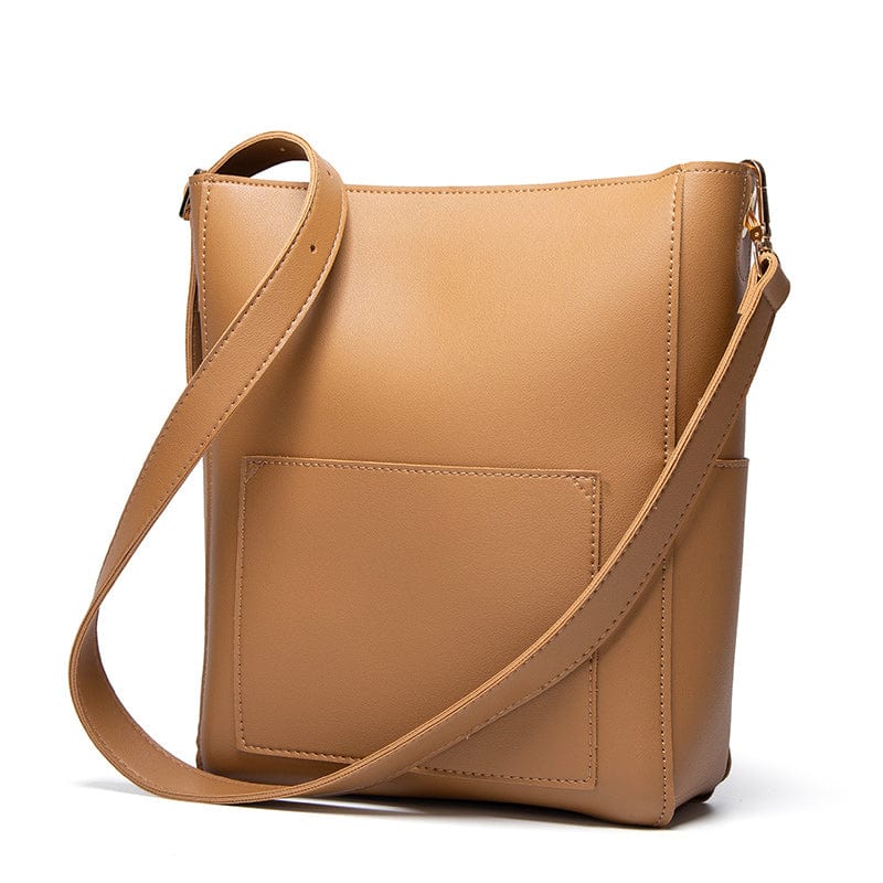 Women Handbag Designer Vegan Leather Hobo Handbags Shoulder Bucket Cross-body Purse