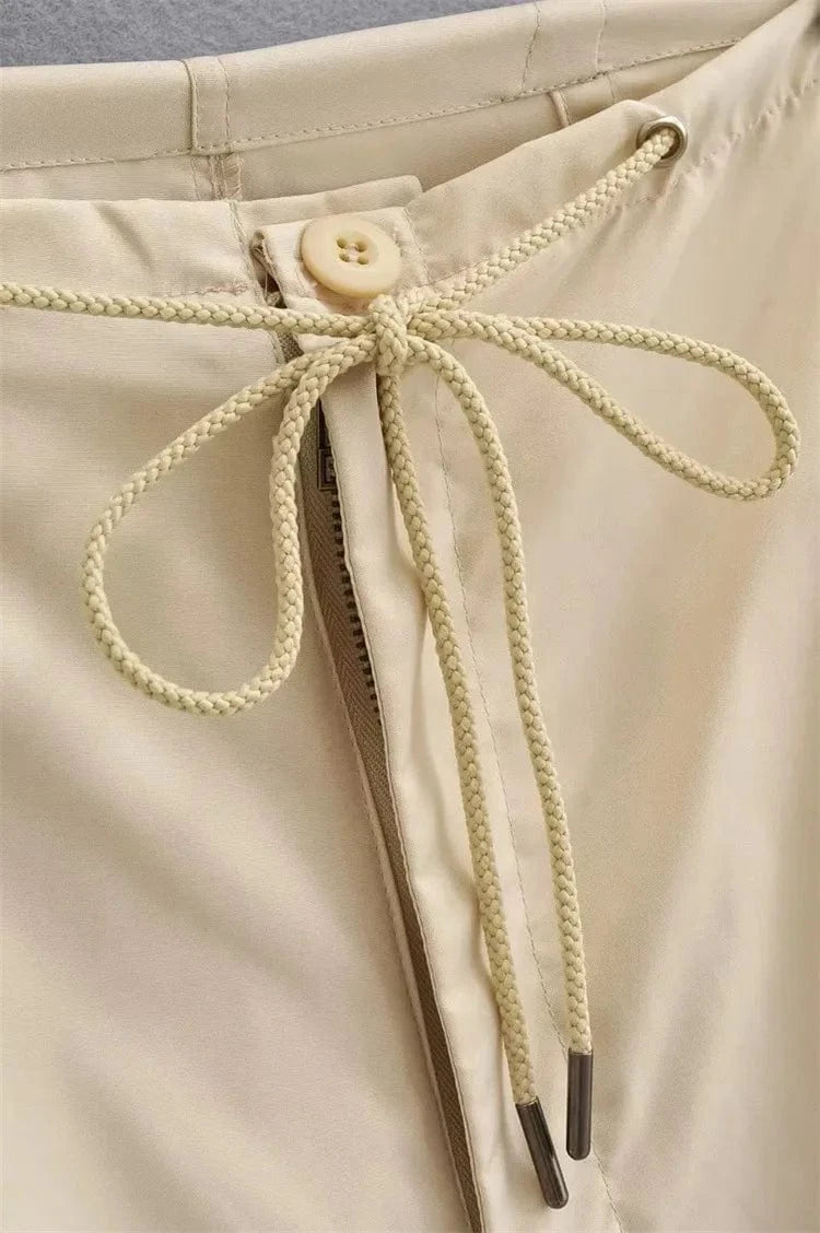 Women High Waist Unique Design Cargo Trousers