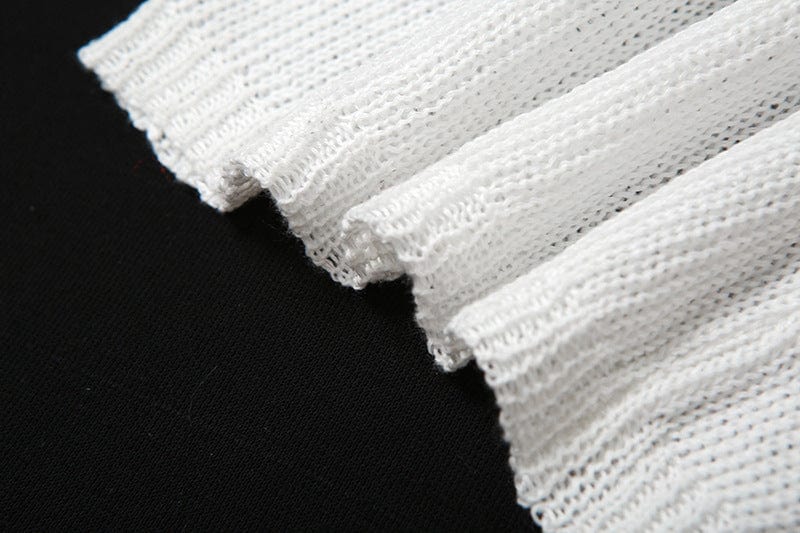 Women Knitted Outfits Autumn Hollow out 2 Piece Set Women Set Soild Crop top Two  Piece Set with Flare Pants