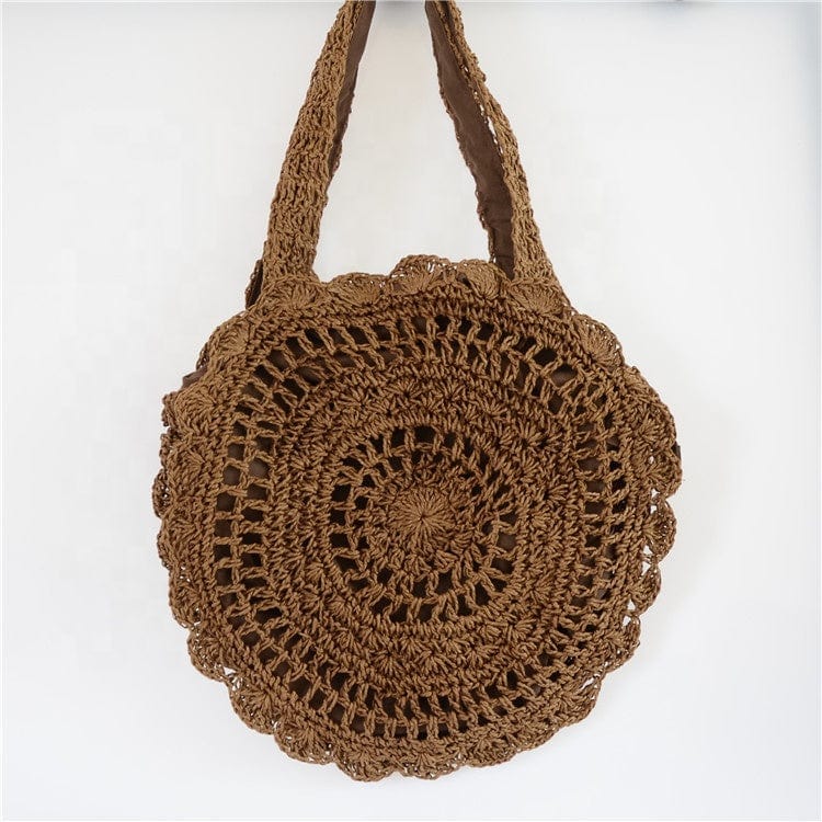 Women Ladies Big Woven Straw Beach Bags 2022 Designer Summer Beach Bag Women