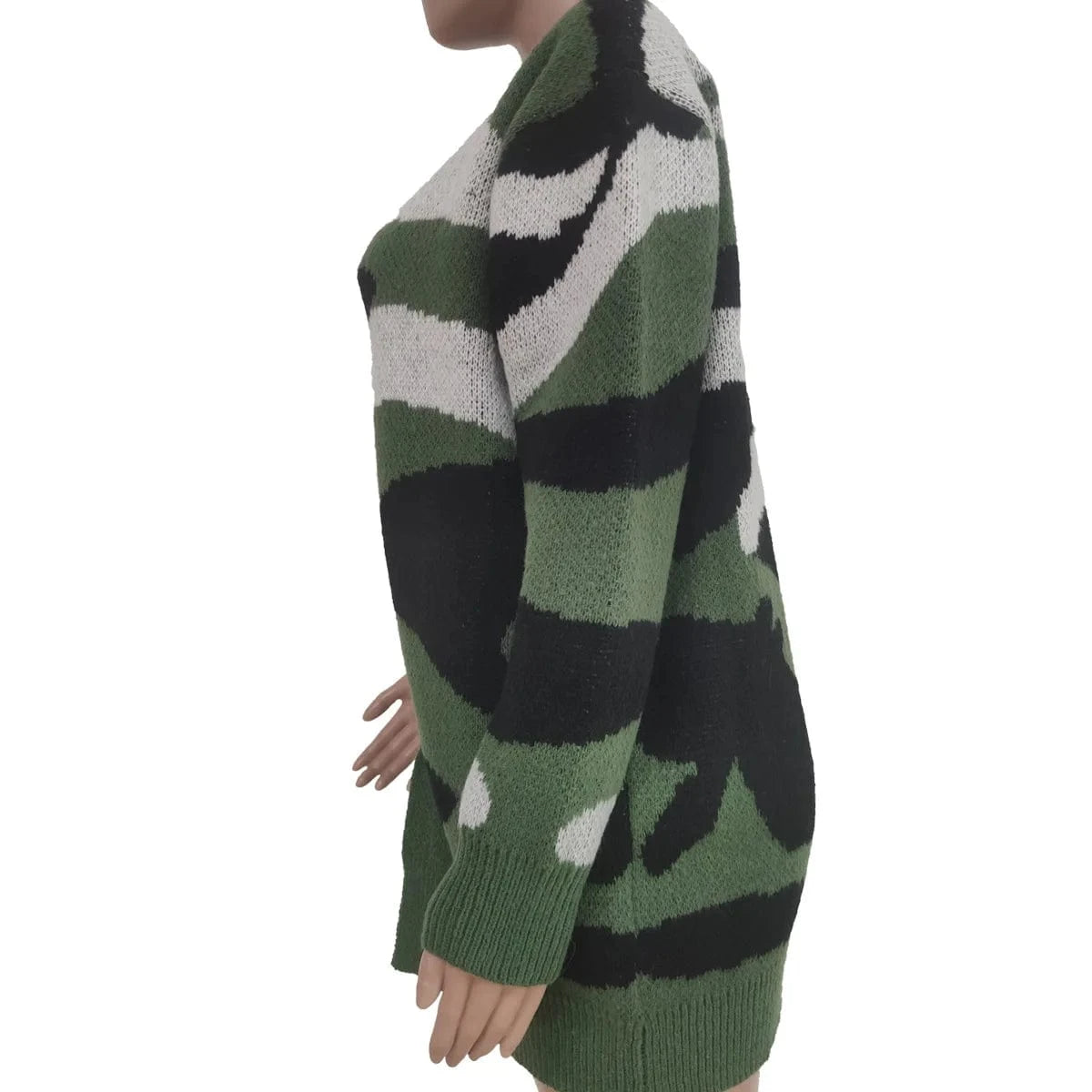 Women Long Cardigans Sweater Fashionable Sweaters Coats for Women Tops Warm Green Casual Camo Cardigan