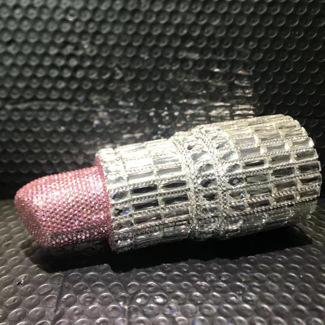 Women Money pocket Lipstick bling diamond  party skull handbag hand rhinestone ice cream clutch popcorn fox purse evening bags