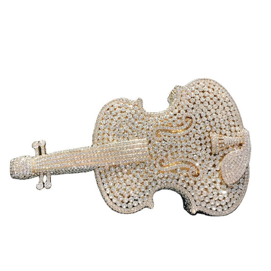 Women pocket Lipstick Rainbow Violin diamond party skull handbag rhinestone ice cream clutch popcorn fox purse evening bags