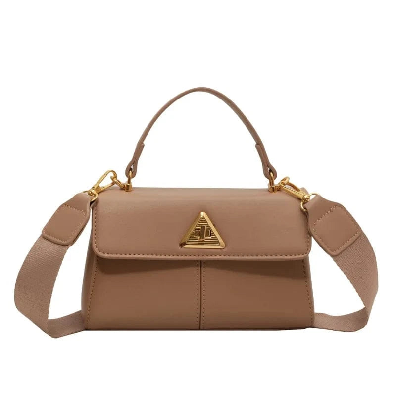 Women PU Leather Handbags Designer Triangle metal lock Ladies Shoulder Bags Fashion New Luxury Brand Female Messenger Bag