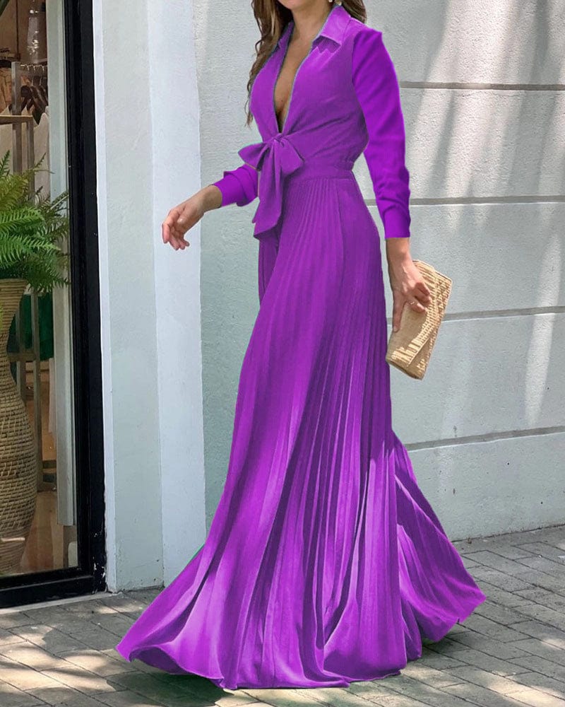Women's clothing new fashion V neck long sleeve lapel top ladies loose wide leg pants women one piece jumpsuits