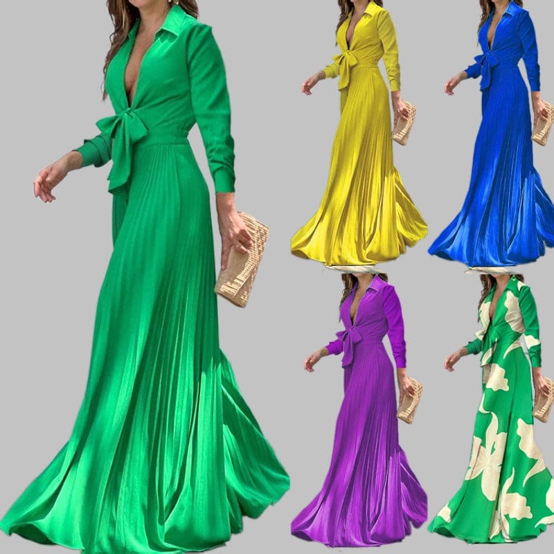 Women's clothing new fashion V neck long sleeve lapel top ladies loose wide leg pants women one piece jumpsuits