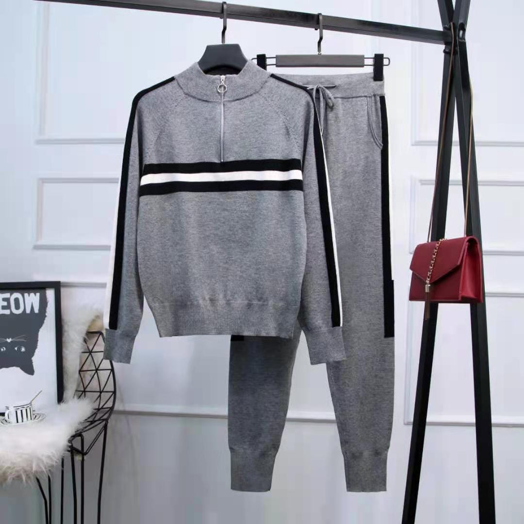 Women's Ethnic Style Knit Embroidery Sweaters Casual Loose Sweater Homesuit Women Winter Oversized Suit Warm Cotton Knitted