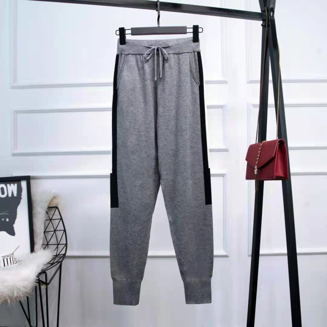 Women's Ethnic Style Knit Embroidery Sweaters Casual Loose Sweater Homesuit Women Winter Oversized Suit Warm Cotton Knitted