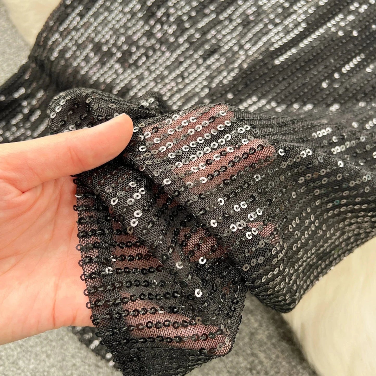 Women's Evening Dress 2024 New High Stretch Organza Long Sleeve Bodycon Dinner Party Dresses Elegant Black Dress 4x