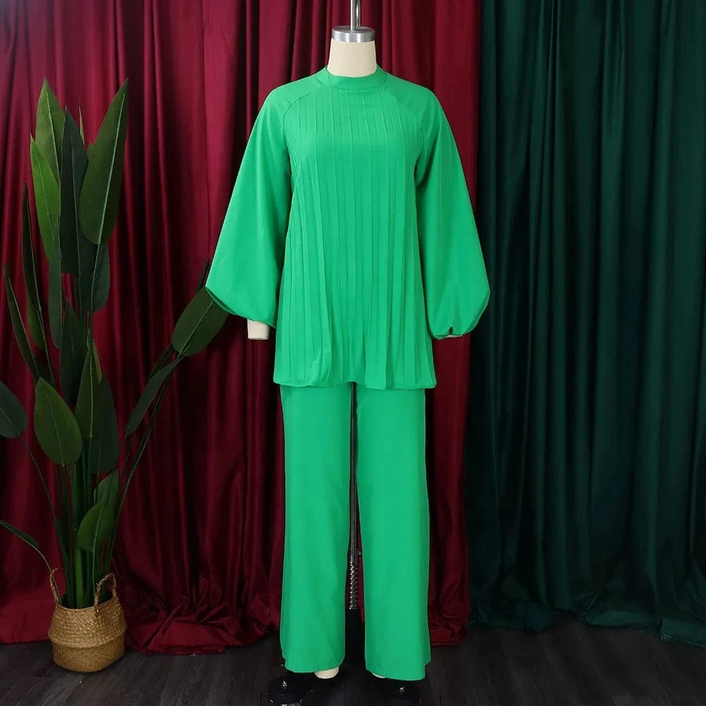 Women'S Fall New Fashion Loose Big Yards 2 Sets European And American Two-Piece Suit
