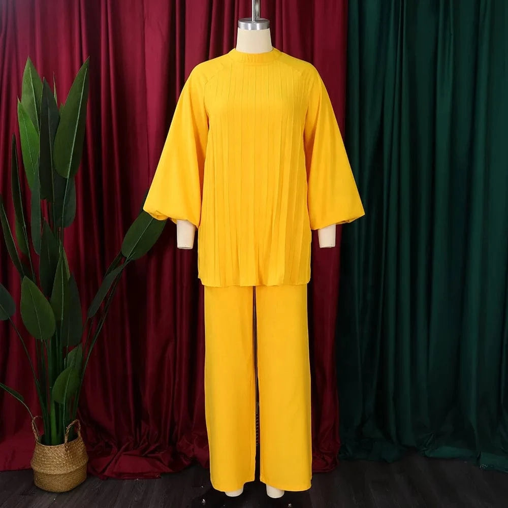 Women'S Fall New Fashion Loose Big Yards 2 Sets European And American Two-Piece Suit