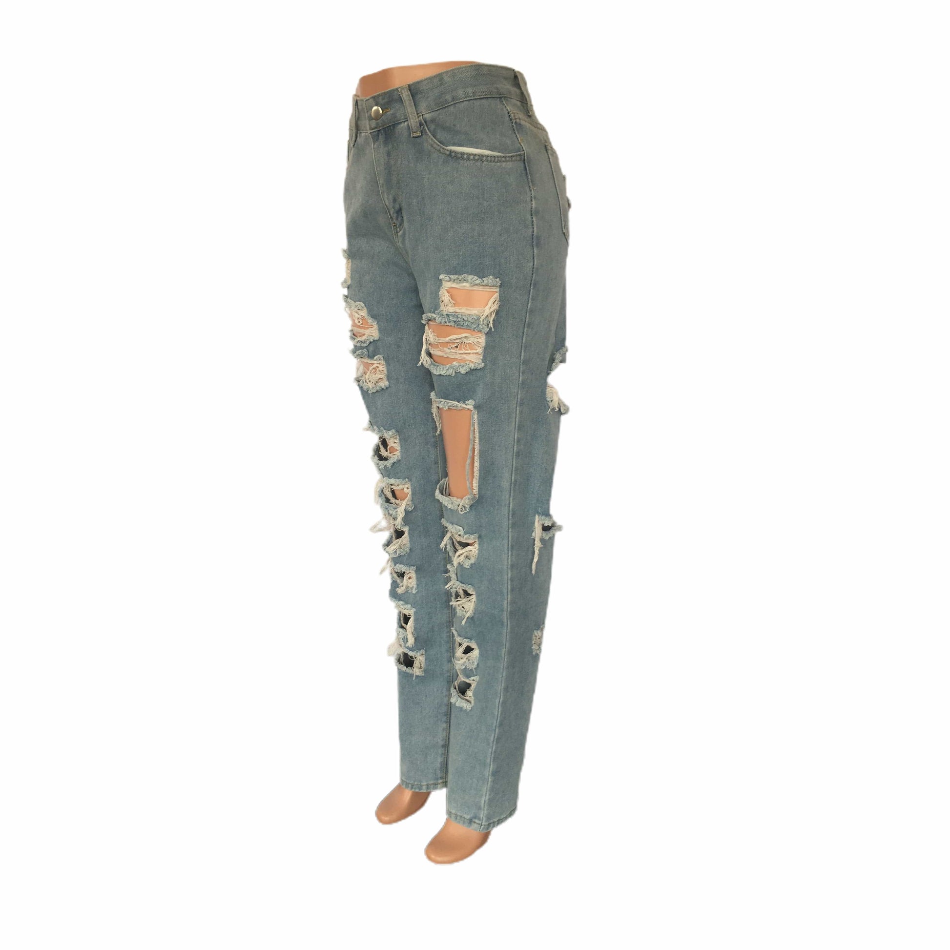 Women's Fashion Versatile Loose Jeans Wide Leg Pants